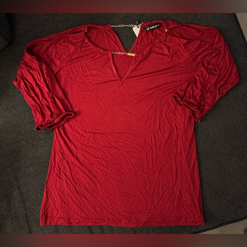 Gorgeous New w/Tag Sheilay Blouse 3x FITS 16 US.